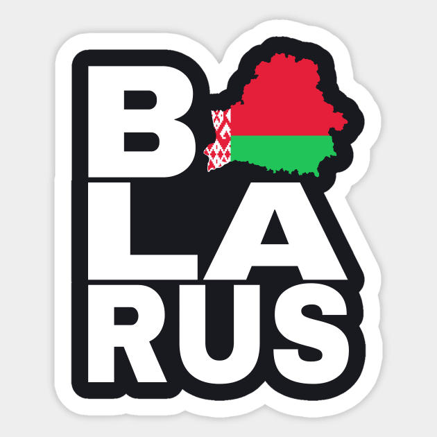 Belarus Belarusian Gifts for Belarusians Sticker by Foxxy Merch